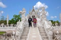 Chiang Rai in northern Thailand Baimiao called: Long Kun Temple, Linh Quang or White Dragon Temple (Wat Rong Khun)