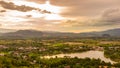 Chiang Rai Province Cityscape Royalty Free Stock Photo