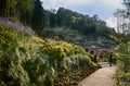 Chiang Rai Province, Thailand - February 18, 2019: Doi Tung Royal Villa and Mae Fah Luang Garden.