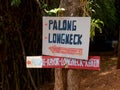 Signpost directions to the place of some hill tribes