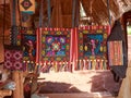Colourful ethnic tribal merchandise