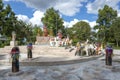 City pillar and phallic symbols. Chiang Rai