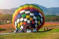 CHIANG RAI, THAILAND - FEBRUARY 16 : Colorful balloon at SINGHA