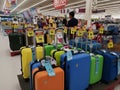 CHIANG RAI, THAILAND - FEBRUARY 15 : traveling suitcases sold in supermarket on February 15, 2019 in Chiang rai, Thailand