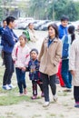 CHIANG RAI, THAILAND - JANUARY 13 : Unidentified asian mother wa