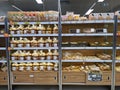 CHIANG RAI, THAILAND - MARCH 7, 2019 : bakery and bread on shelf sold in supermarket on March 7, 2019 in Chiang rai, Thailand