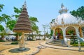 Silver Bo prayer tree, White Temple, Chiang Rai, Thailand Royalty Free Stock Photo