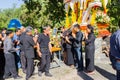 CHIANG RAI, THAILAND - NOVEMBER 19 : family of dead man thank to