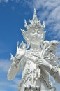 CHIANG RAI, THAILAND - NOVEMBER 21 : Wat Rong Khun buildings and Royalty Free Stock Photo