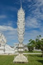 CHIANG RAI, THAILAND - NOVEMBER 21 : Wat Rong Khun buildings and Royalty Free Stock Photo