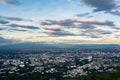 Chiangmai city scape at view point Royalty Free Stock Photo