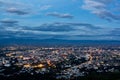 Chiangmai city scape at view point Royalty Free Stock Photo