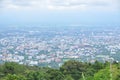Chiangmai city view from the mountain. Royalty Free Stock Photo