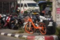 Mobike bicycles at Bus Station