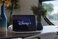 CHIANGMAI, THAILAND - JULY 17,2019 : Macbook with Disney plus on screen. Disney+ is an online video streaming subscription service