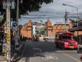 CHIANGMAI - THAILAND, July 6 2018: Thapae Gate in the main entrance to old city Chiangmai