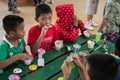 CHIANGRAI, THAILAND - August 12, 2016: Unidentified child orphans in Ban nana house. Ban nana Orphanage take care children from T