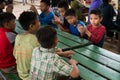 CHIANGRAI, THAILAND - August 12, 2016: Unidentified child orphans in Ban nana house. Ban nana Orphanage take care children from T