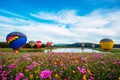 CHIANGRAI, THAILAND - November 30, 2017 : Hot air Balloons ready Royalty Free Stock Photo