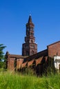 The Chiaravalle Abbey,vertical exterior view of the church