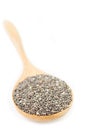 Chiaseed superfoods in wooden spoon.