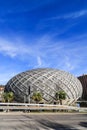 The deserted Centro Ovale shopping mall, also called Silver Egg in Chiasso, Switzerland Royalty Free Stock Photo