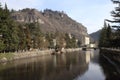 Qvirila River in Chiatura city, Georgia