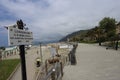 The beach in Chiavari on lungomare