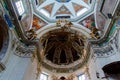 Chiavenna, Sondrio, Lombardy, Italy September 16, 2019. Stunning interior of the Italian Cathedral