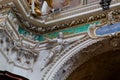 Chiavenna, Sondrio, Lombardy, Italy September 16, 2019. Stunning interior of the Italian Cathedral