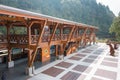 Alishan railway station in Alishan National Scenic Area, Chiayi County, Taiwan.