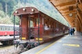 Alishan railway station in Alishan National Scenic Area, Chiayi County, Taiwan. Alishan