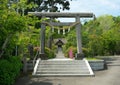 Takabe shrine in Chiba prefecture, Japan. The only shinto shrine in Japan worshiping cooking and kitch Royalty Free Stock Photo