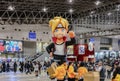 Huge inflatable structure of Boruto or Bolt Uzumaki from Naruto manga at anime convention Jump Festa.