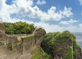 Cliffs of Mount Nokogiri observatory overlooking the Boso Peninsula of Chiba. Royalty Free Stock Photo