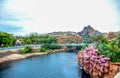 CHIBA, JAPAN: View of Mysterious Island from Mermaid Lagoon in Tokyo Disneysea located in Urayasu, Chiba, Japan