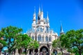 CHIBA, JAPAN: View of Tokyo Disneyland Cinderella Castle