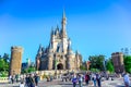 CHIBA, JAPAN: View of Tokyo Disneyland Cinderella Castle