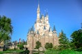 CHIBA, JAPAN: View of Tokyo Disneyland Cinderella Castle
