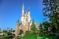 CHIBA, JAPAN: View of Tokyo Disneyland Cinderella Castle