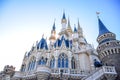 CHIBA, JAPAN: View of Tokyo Disneyland Cinderella Castle