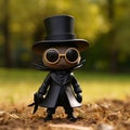 Chibi Ant Vinyl Toy With Plague Doctor Mask - Unique Collectible Figure