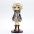 Charming Uya Moko Shinigami Figurine With Pastel Academia Style