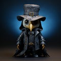 Chibi Pelican Vinyl Toy With Plague Doctor Mask