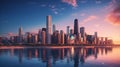 Chic chicago cityscape Royalty Free Stock Photo