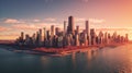 Chic chicago urban landscape Royalty Free Stock Photo