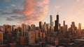 Chic chicago urban landscape Royalty Free Stock Photo