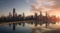 Chic chicago urban landscape Royalty Free Stock Photo