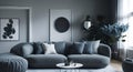 Scandinavian home interior design in a modern living room