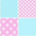 Chic different seamless patterns.